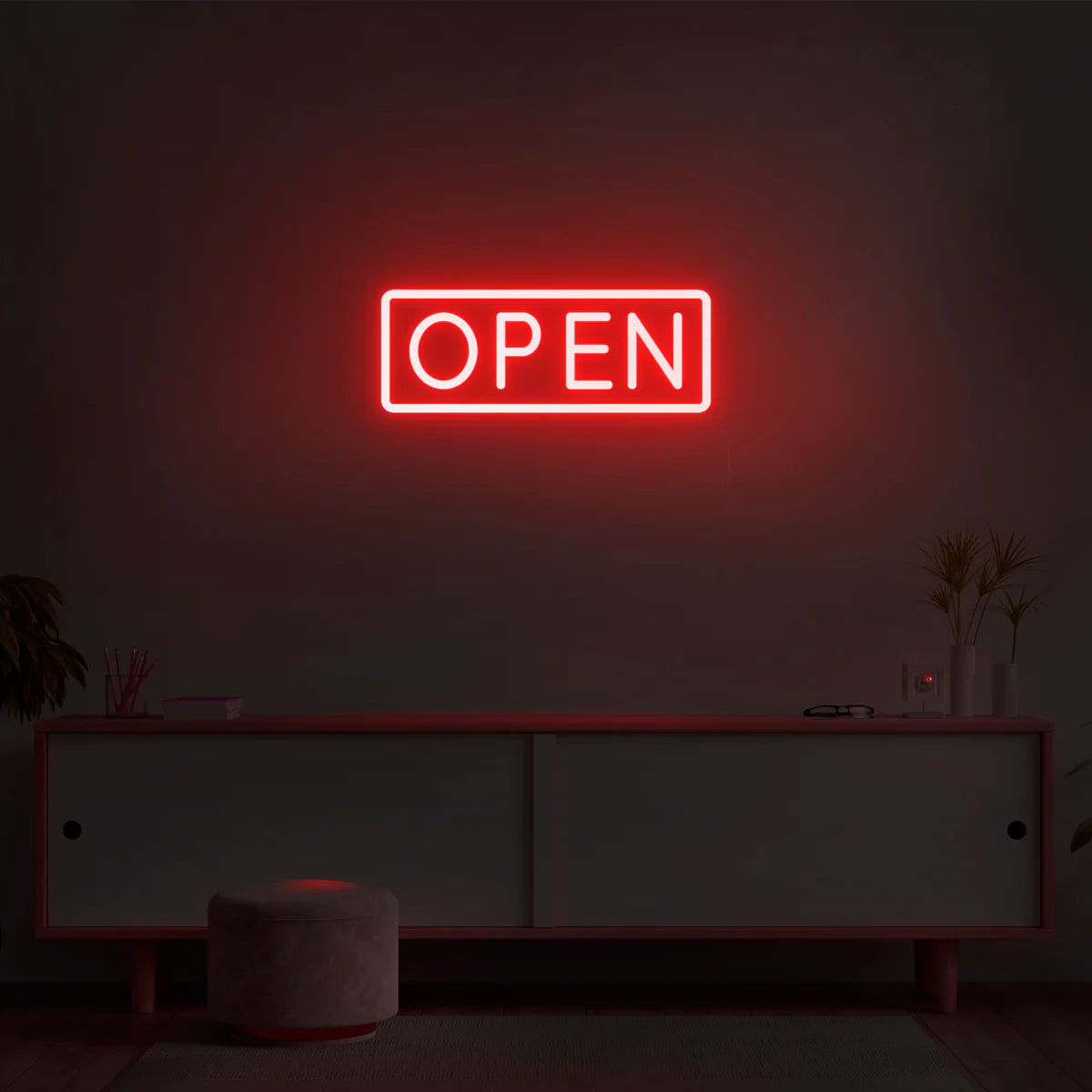 Open Neon Sign