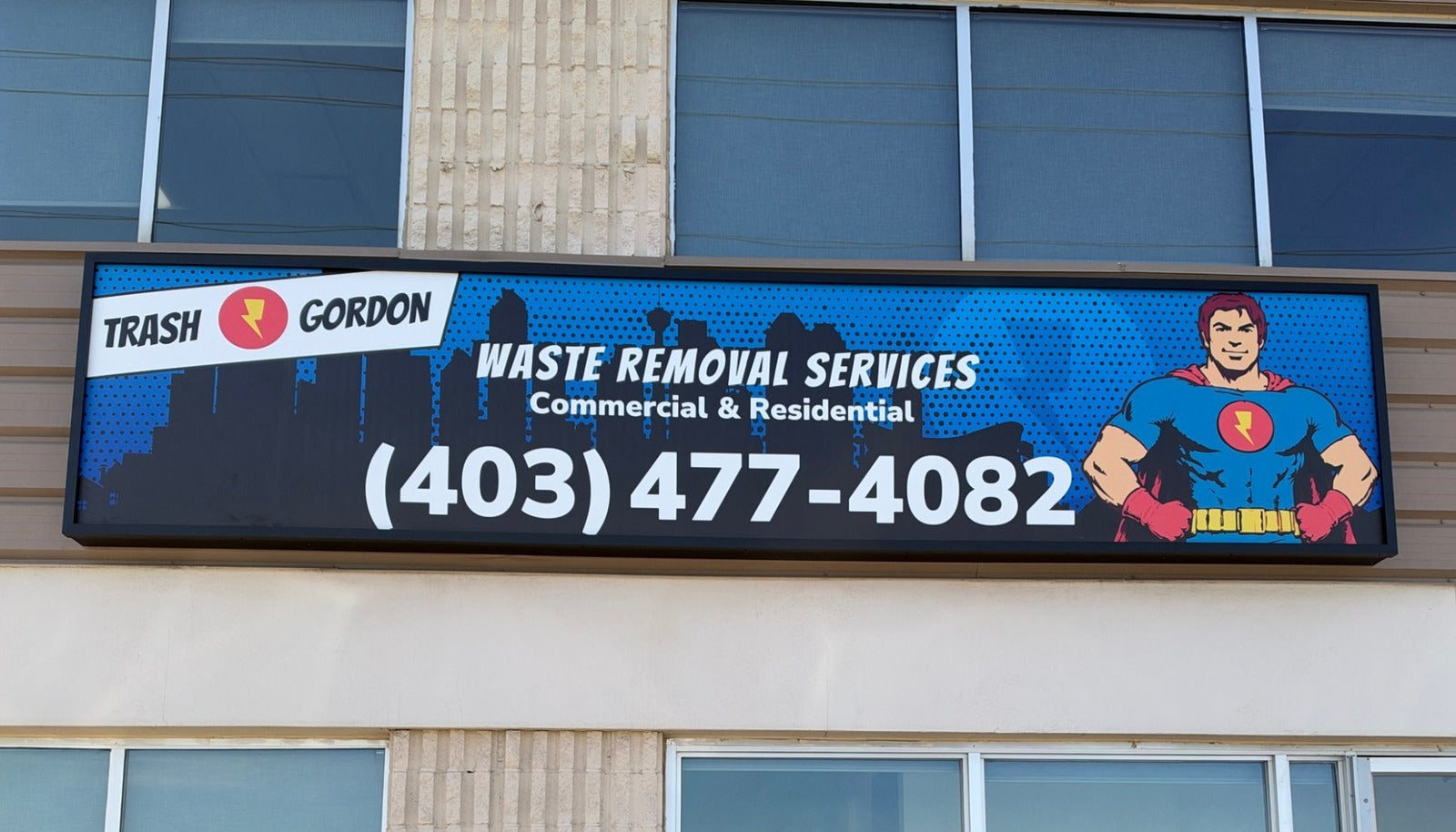 Lightbox sign example — NEON YYC Calgary