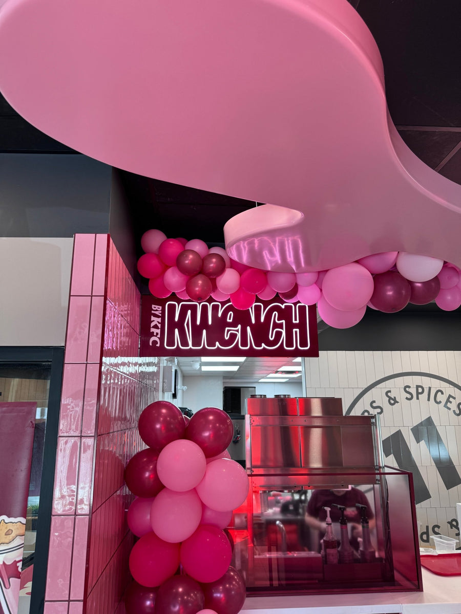 Kwench by KFC neon logo sign — custom neon signs Calgary by NEON YYC