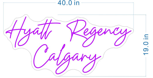 Custom Neon Sign: Hyatt Regency Calgary