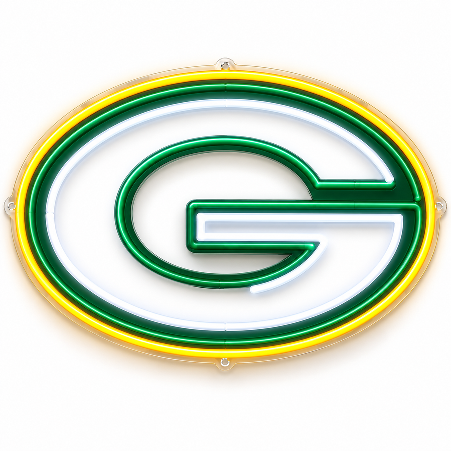 Green Bay Packers LED Neon Sign – 2 ft × 2 ft