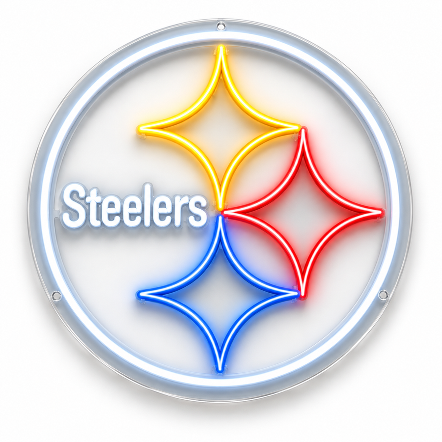 Pittsburgh Steelers LED Neon Sign – 2 ft × 2 ft
