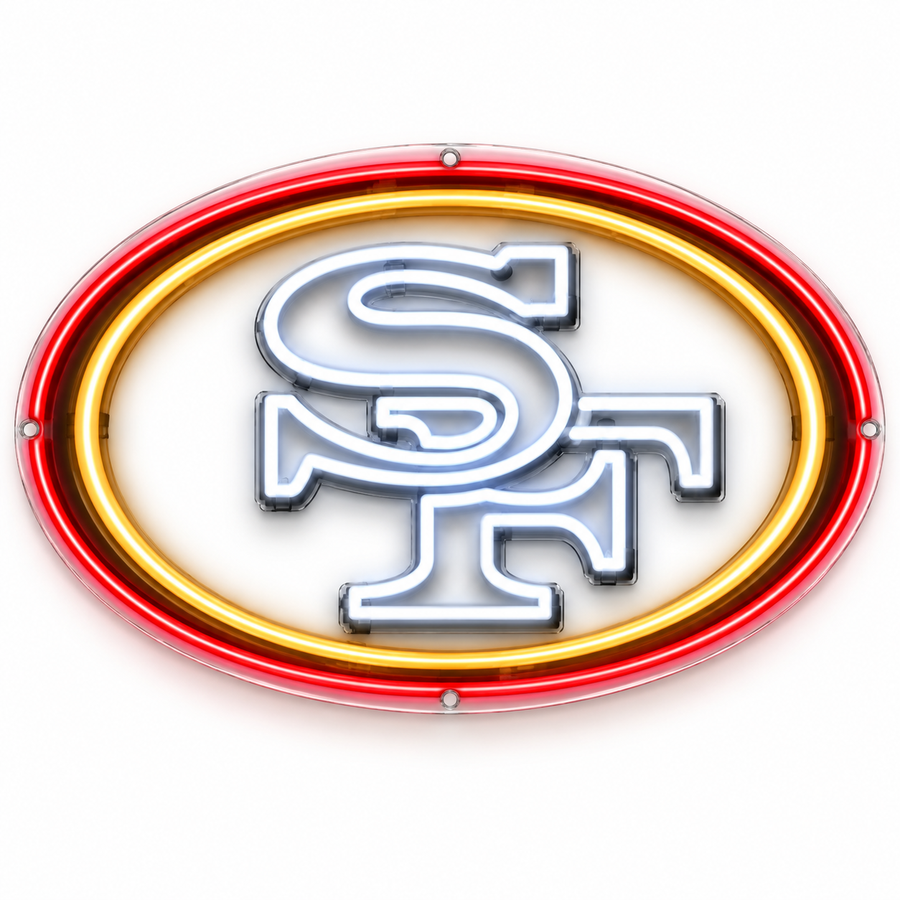 San Francisco 49ers LED Neon Sign – 2 ft × 2 ft