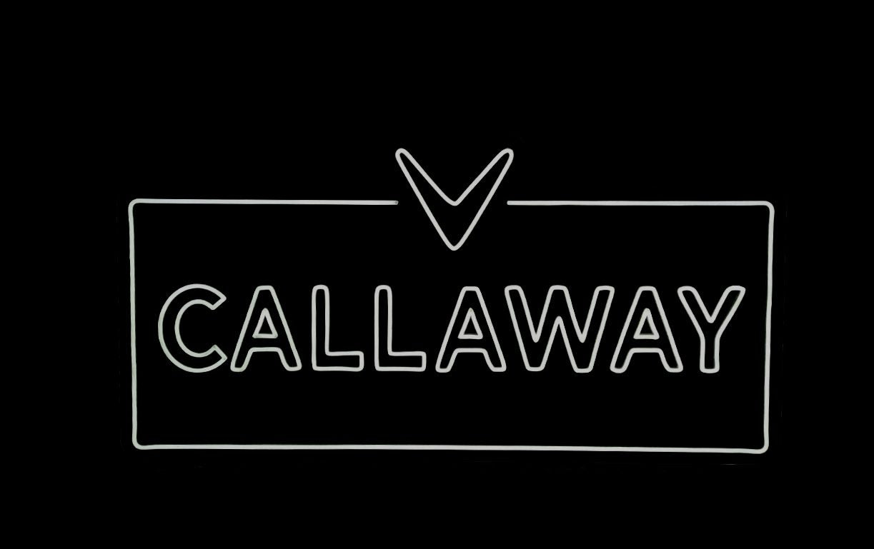 Callaway Golf custom white LED neon sign — custom neon signs Calgary