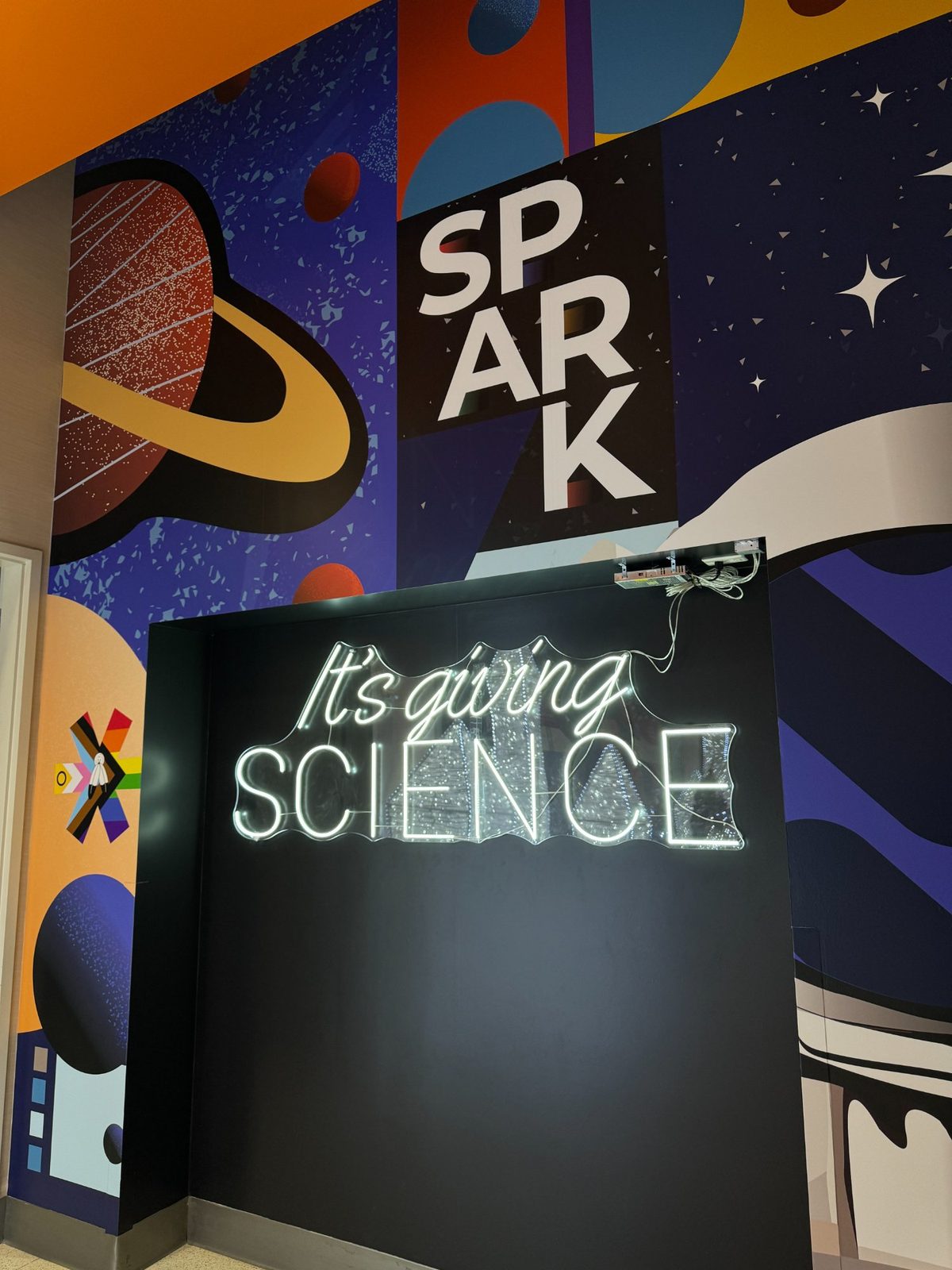 TELUS Spark Science Centre It's giving SCIENCE LED neon sign — Calgary neon signs