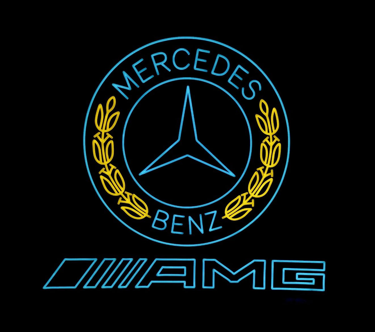 Mercedes-Benz AMG custom LED neon sign — Calgary neon sign company NEON YYC