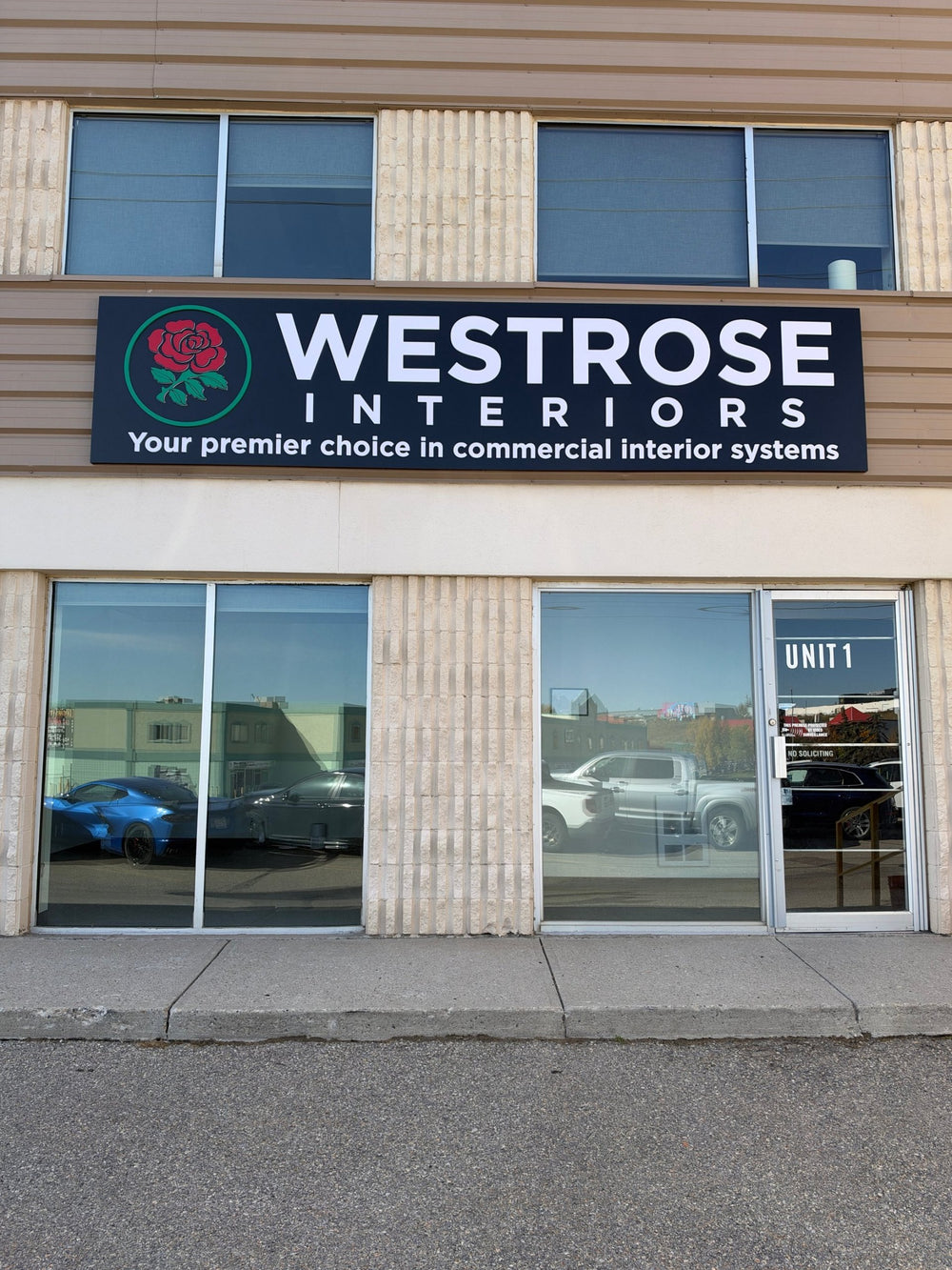 Westrose Interiors channel letters — NEON YYC Calgary